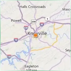 The University of Tennessee Location Map The University of Tennessee Location Map