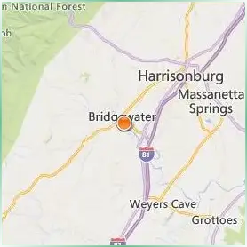 Bridgewater College Location Map