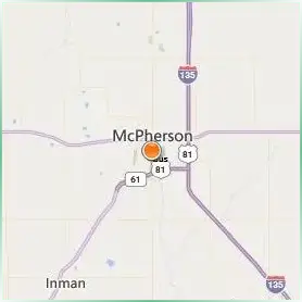 Central Christian College of Kansas Location Map