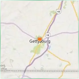 Gettysburg College Location Map