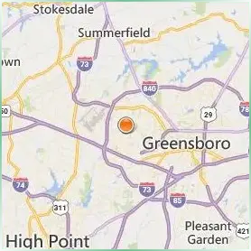 Guilford College Location Map