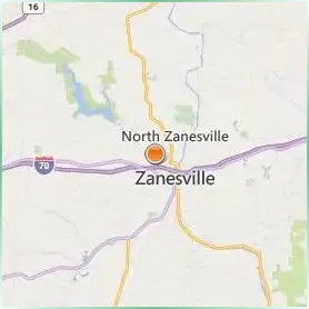 Ohio University Zanesville Location Map Ohio University Zanesville Location Map