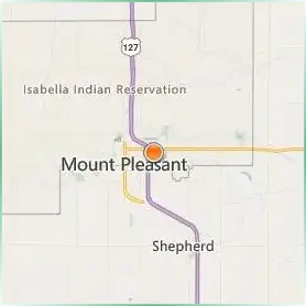 Saginaw Chippewa Tribal College Location Map