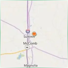 Southwest Mississippi Community College Location Map