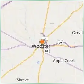The College of Wooster Location Map The College of Wooster Location Map