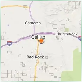 University of New Mexico Gallup Location Map