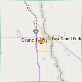 University of North Dakota Location Map University of North Dakota Location Map