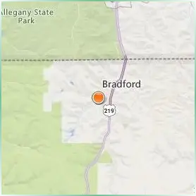 University of Pittsburgh Bradford Location Map University of Pittsburgh Bradford Location Map