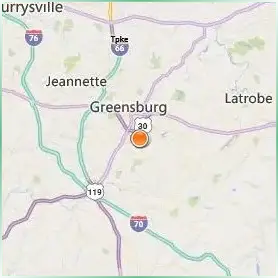 University of Pittsburgh Greensburg Location Map