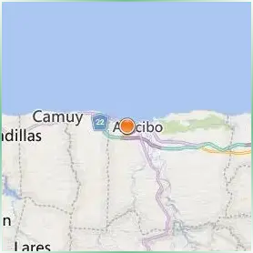 University of Puerto Rico Arecibo Location Map