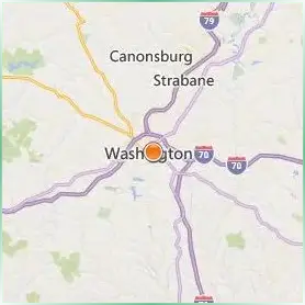 Washington & Jefferson College Location Map