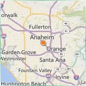 West Coast University Orange County Location Map