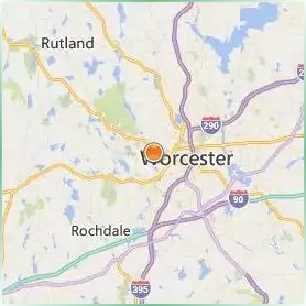 Worcester State University Location Map